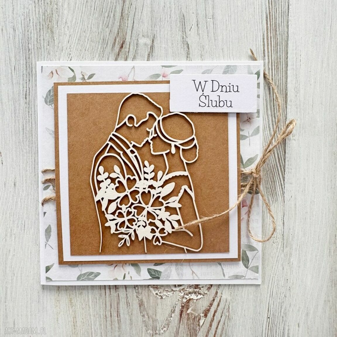 Kartka ślub wesele prezent życzeniami okolicznościowa dostępna