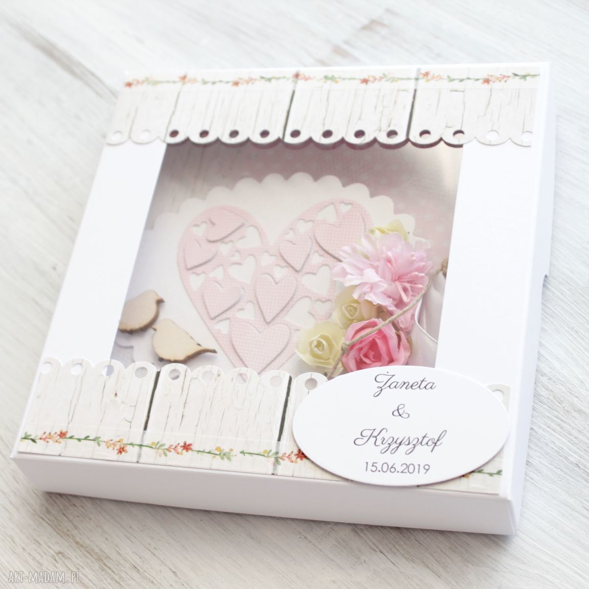 scrapbooking kartki: Kartka na ślub ręcznie zrobione