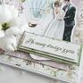 lilie scrapbooking kartki białe kartka na ślub z liliami w pudełku