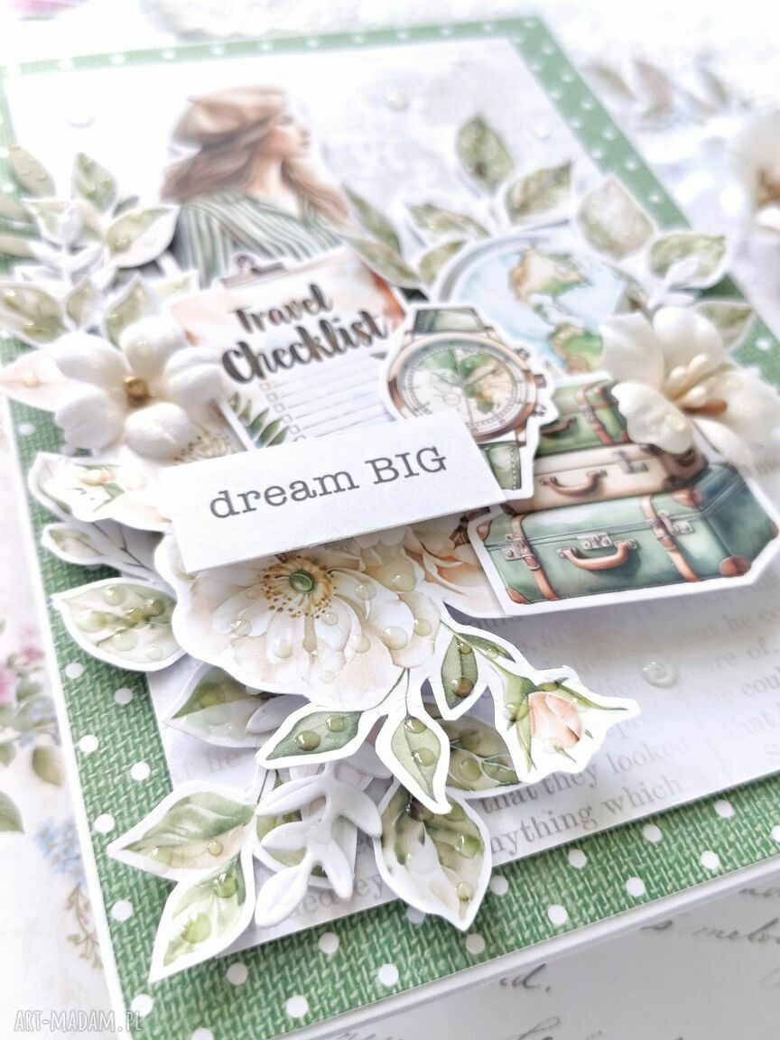 scrapbooking kartki: Kartka dla kobiety, w pudełku Hand Made