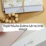 kartka scrapbooking kartki kopertówka ślubna lub na inne