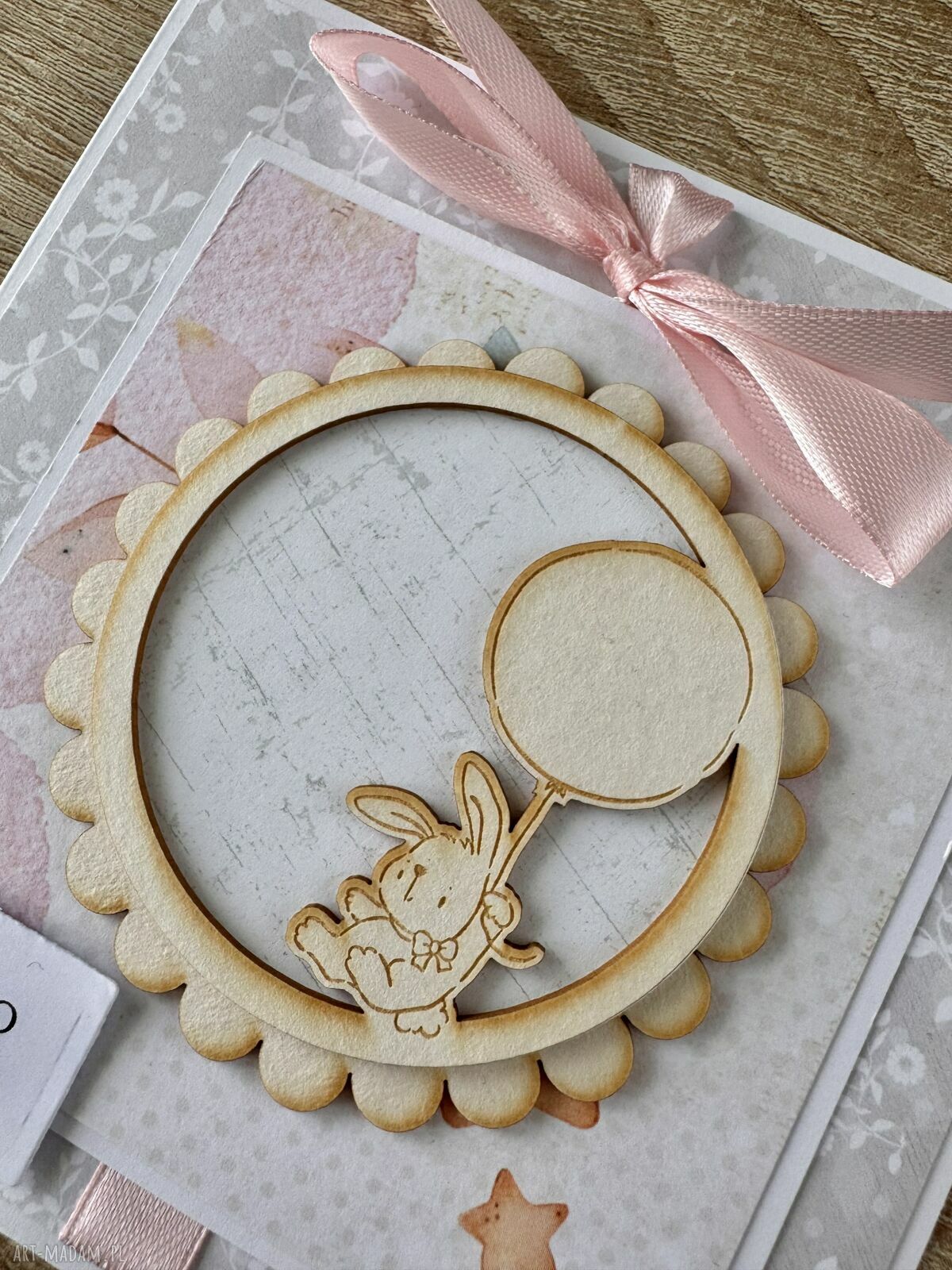 kartki: Kartka na urodziny roczek babyshower ręcznie zrobione