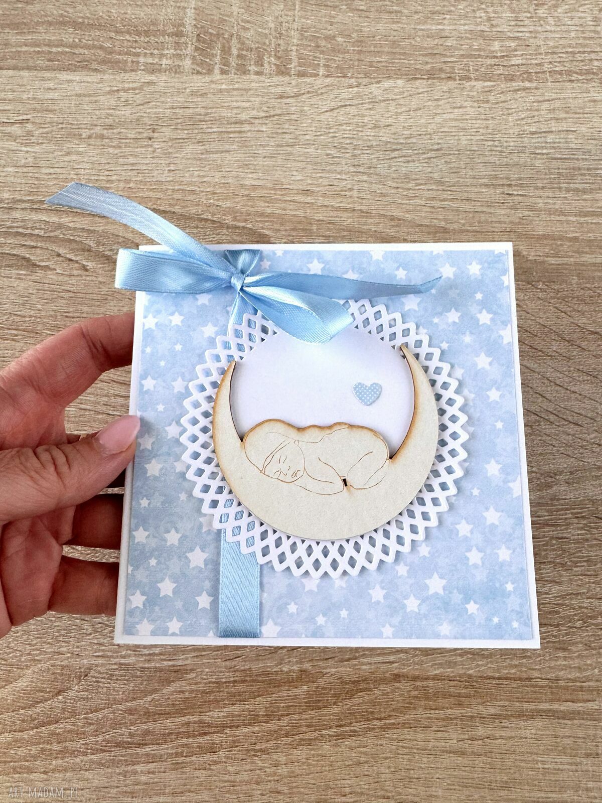 Kartka urodziny roczek babyshower prezent zaproszenia chrzest