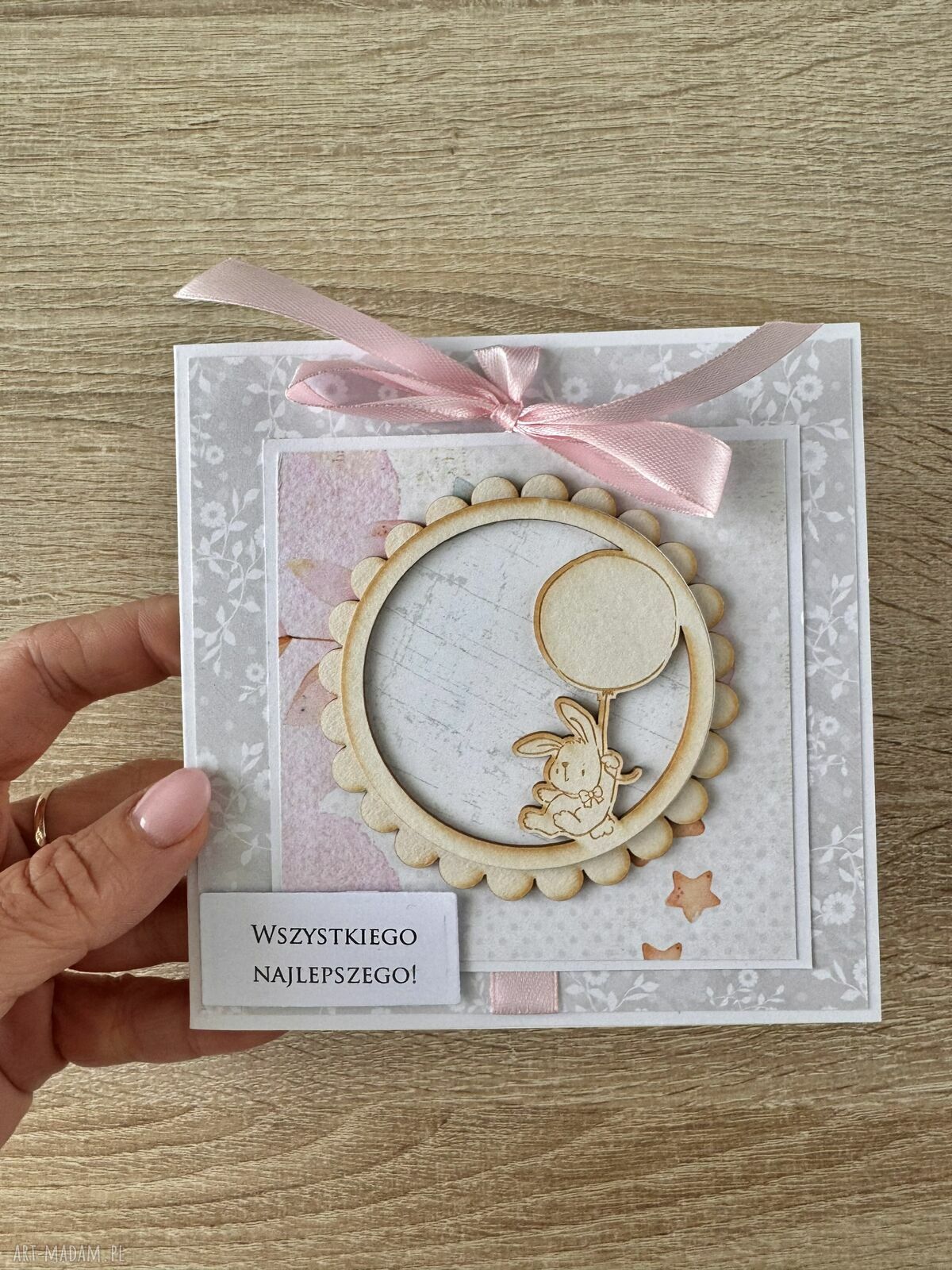Kartka urodziny roczek babyshower gratulacje prezent dla