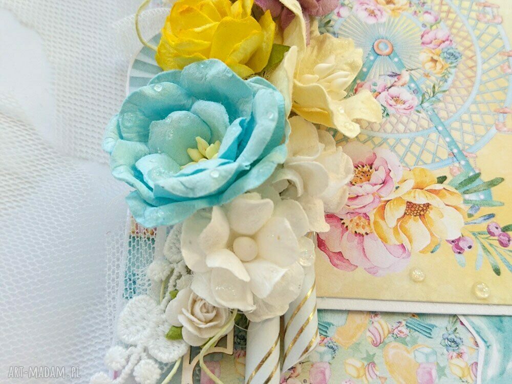 scrapbooking kartki: Wesoła kartka okolicznościowa Ręcznie robione