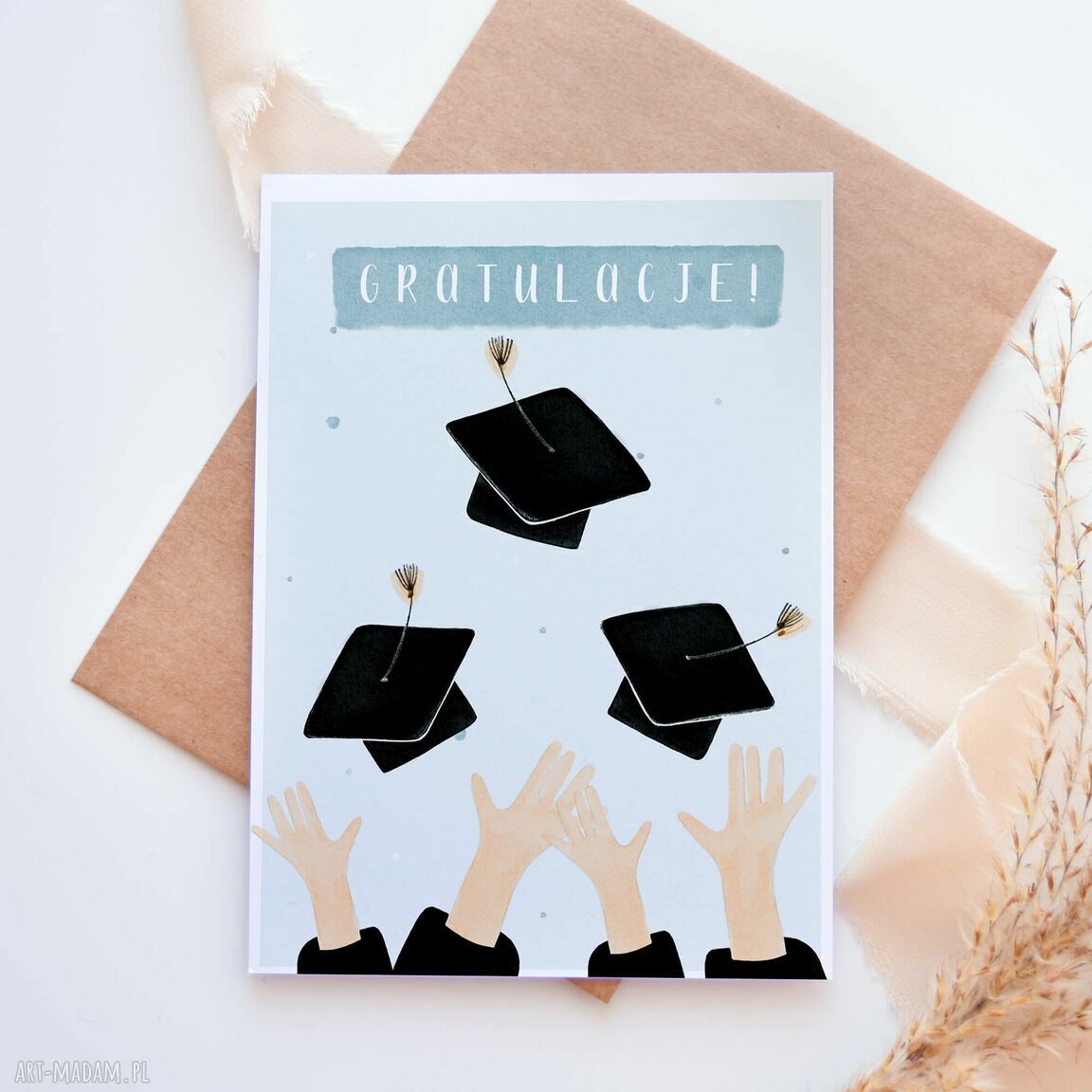 Kartka na ZAKOŃCZENIE STUDIÓW - graduacja A6