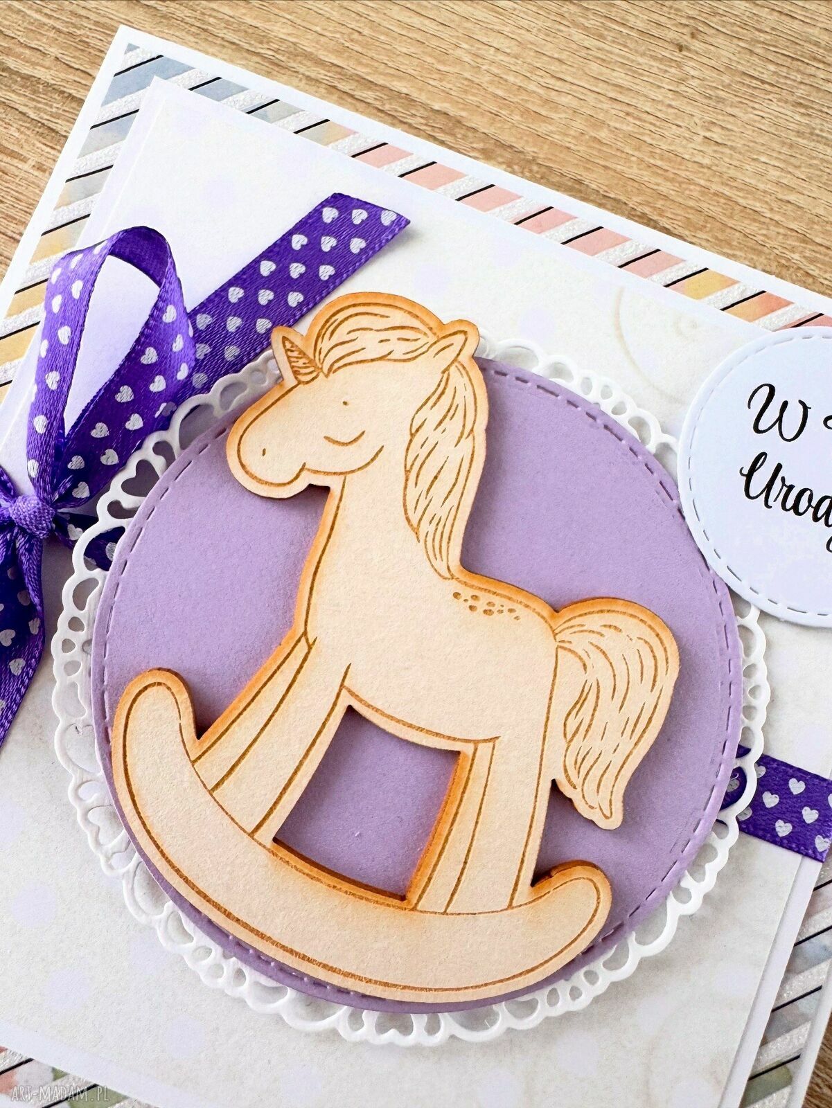 kartki: Kartka okolicznościowa dla dziewczynki roczek urodziny chrzest Autorskie