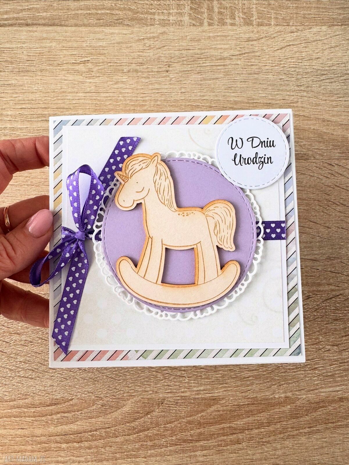 kartki: Kartka okolicznościowa dla dziewczynki roczek urodziny chrzest Autorskie