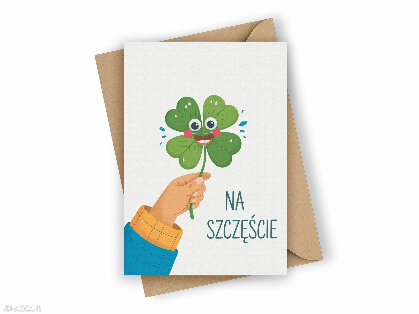 Kartka okolicznościowa na szczęście dla bliskiej osoby