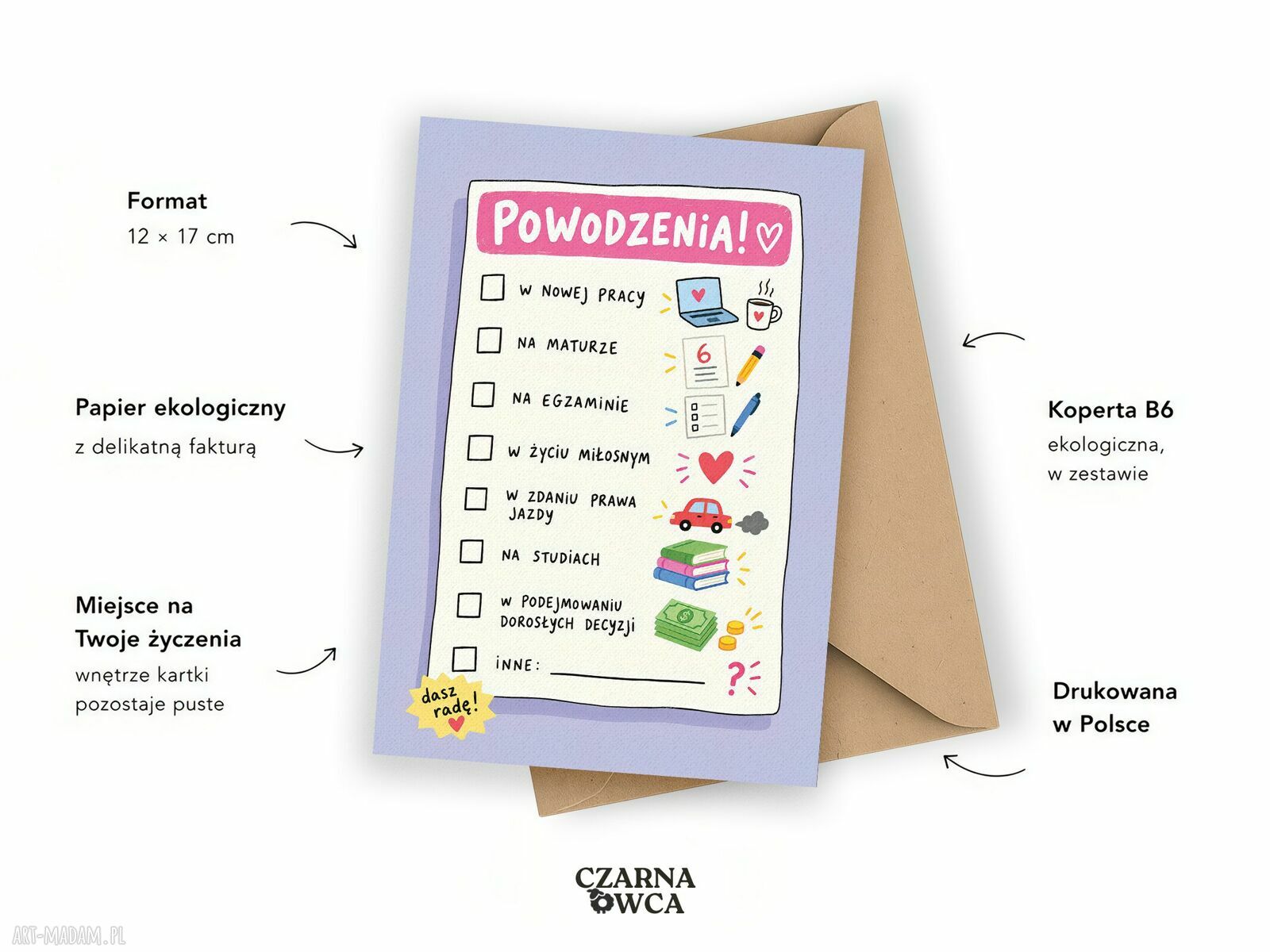 Kartka okolicznościowa „Powodzenia” - wyjątkowy sposób na wsparcie