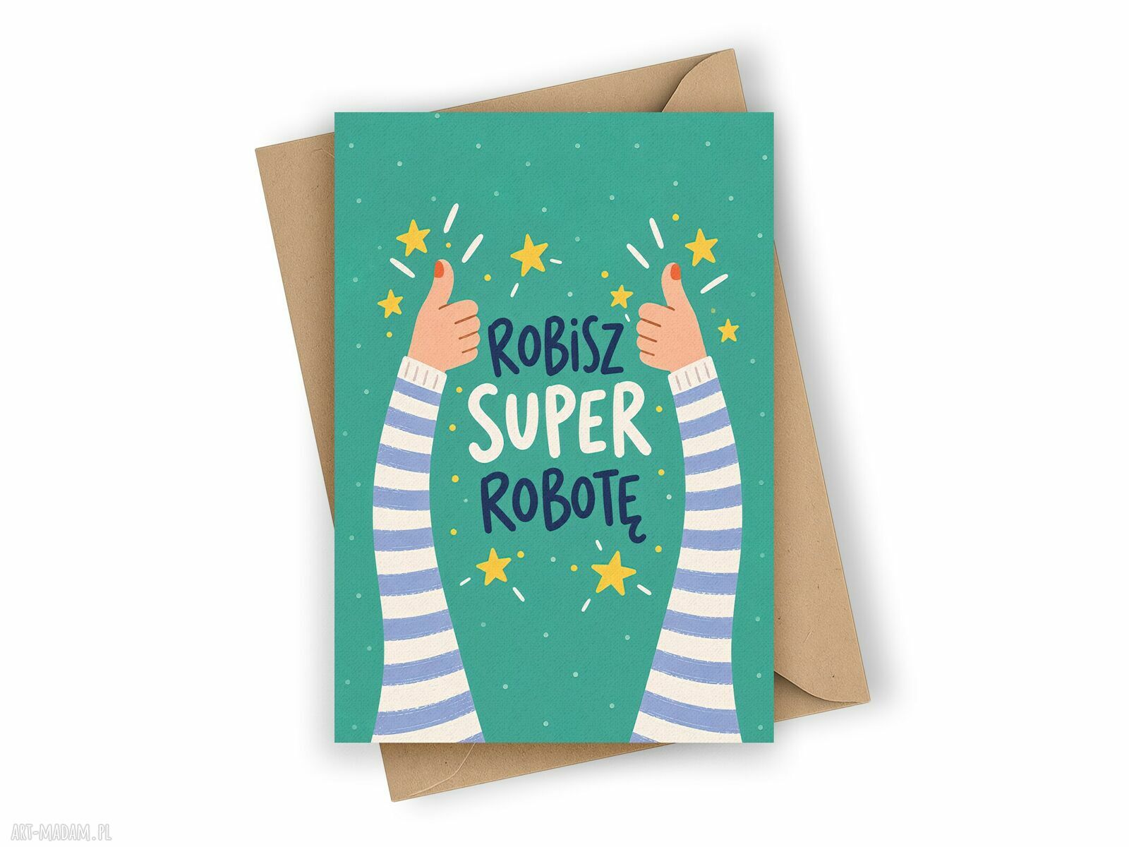 Kartka okolicznościowa - Robisz super robotę!