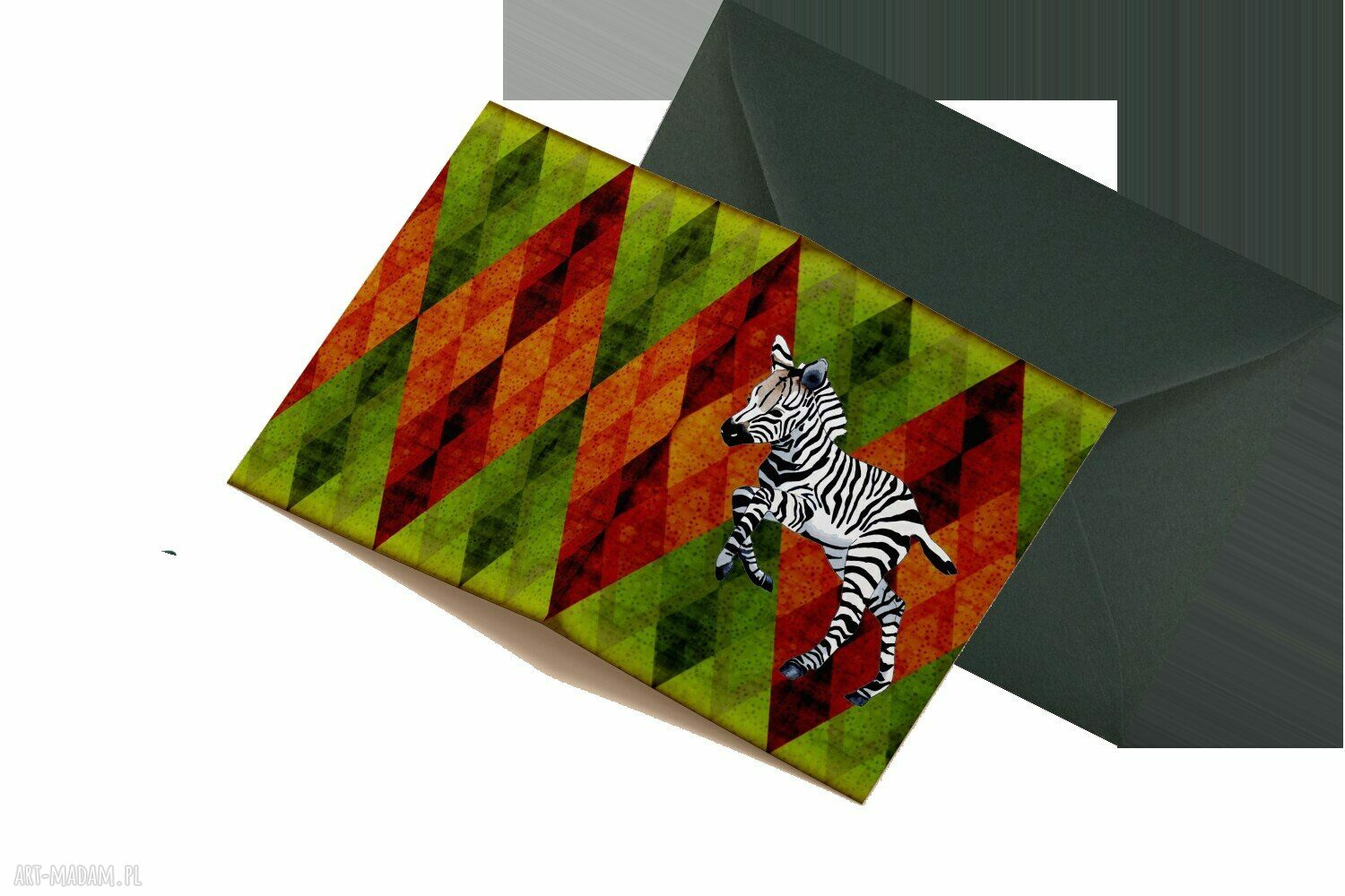 Kartka okolicznościowa - zebra