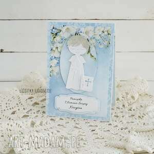 pamiątka i komunii św 644 - białe scrapbooking kartki