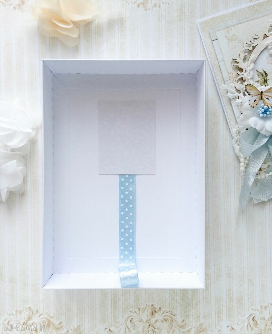 scrapbooking kartki: Kartka Piękny dzień, w pudełku handmade