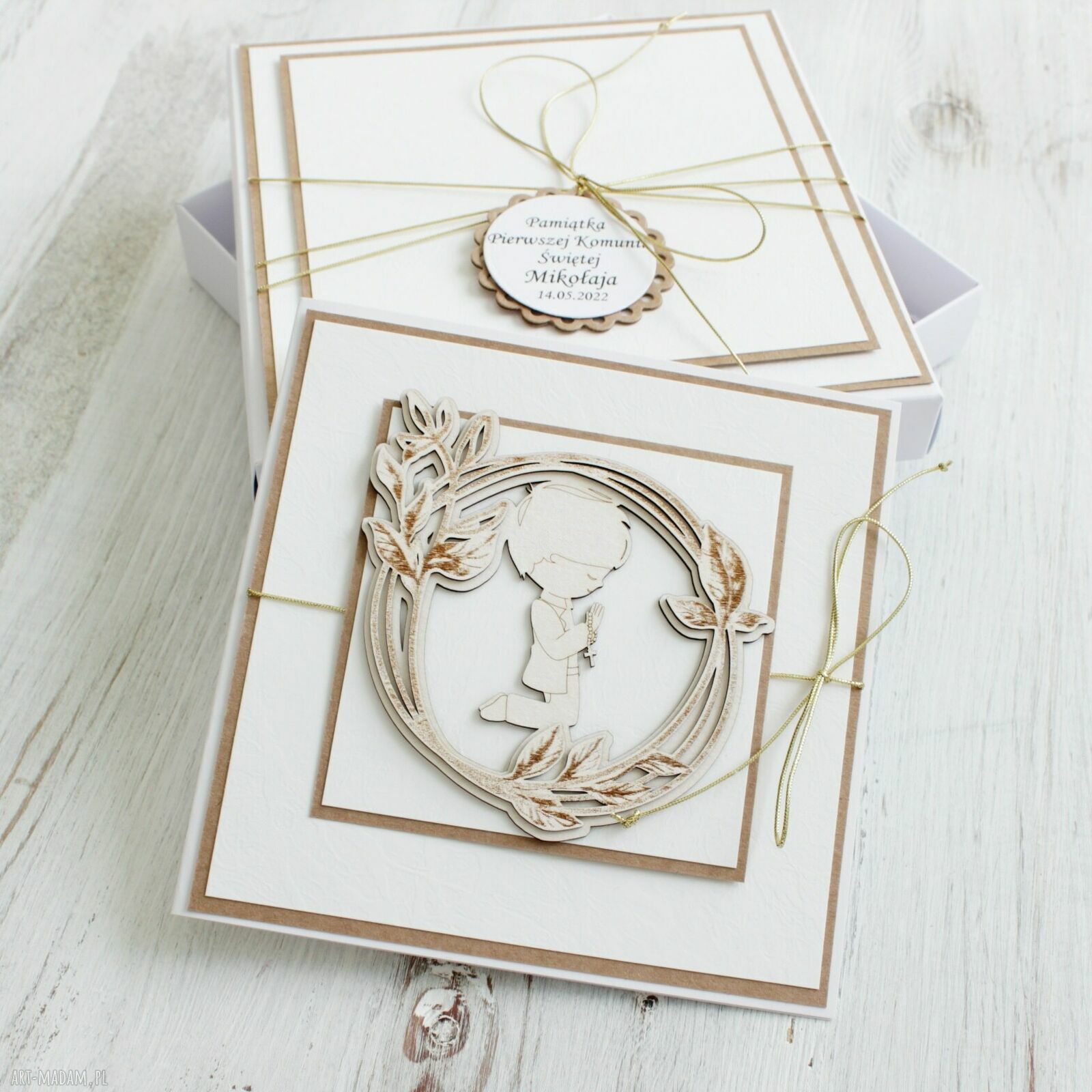 świąteczne prezenty: Kartka Pierwsza Komunia Swięta Autorskie