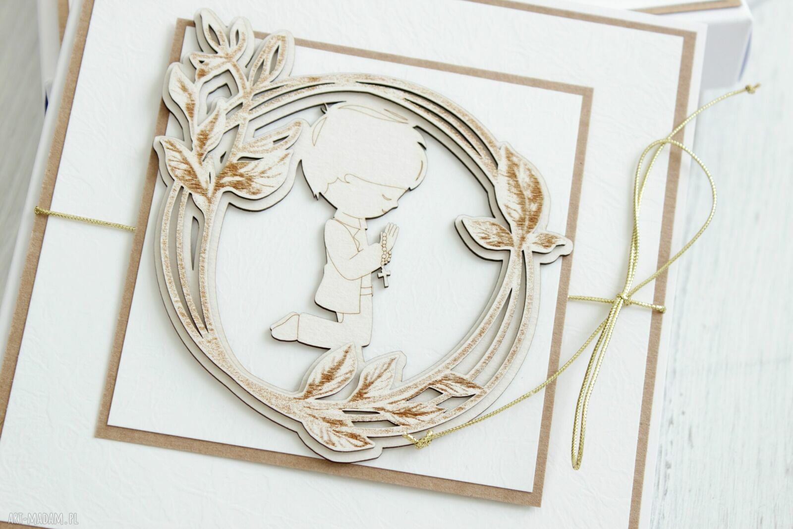 świąteczne prezenty: Kartka Pierwsza Komunia Swięta Autorskie