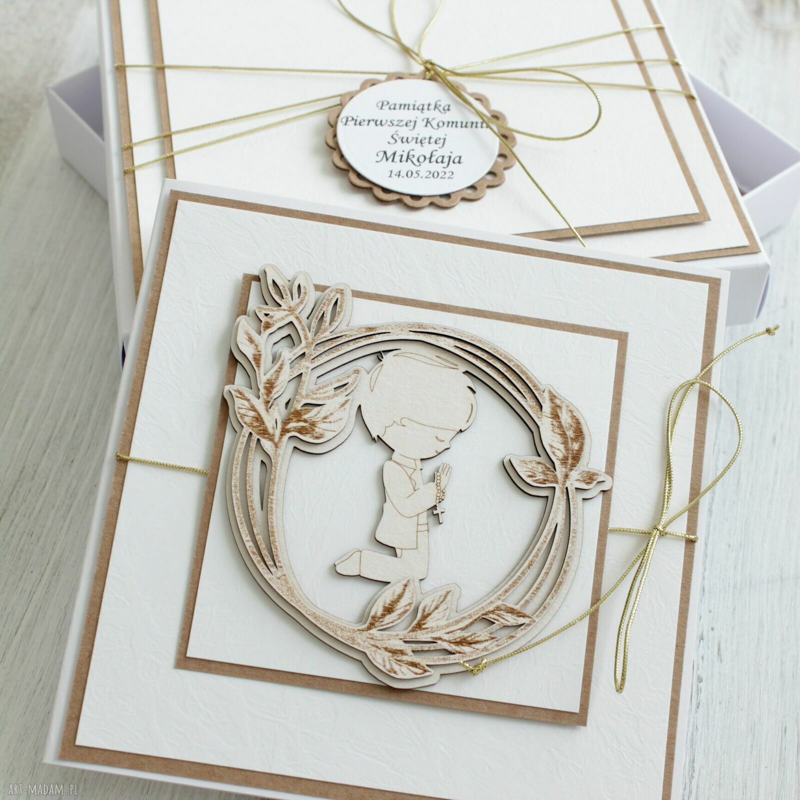 świąteczne prezenty? Kartka pierwsza komunia swięta prezent