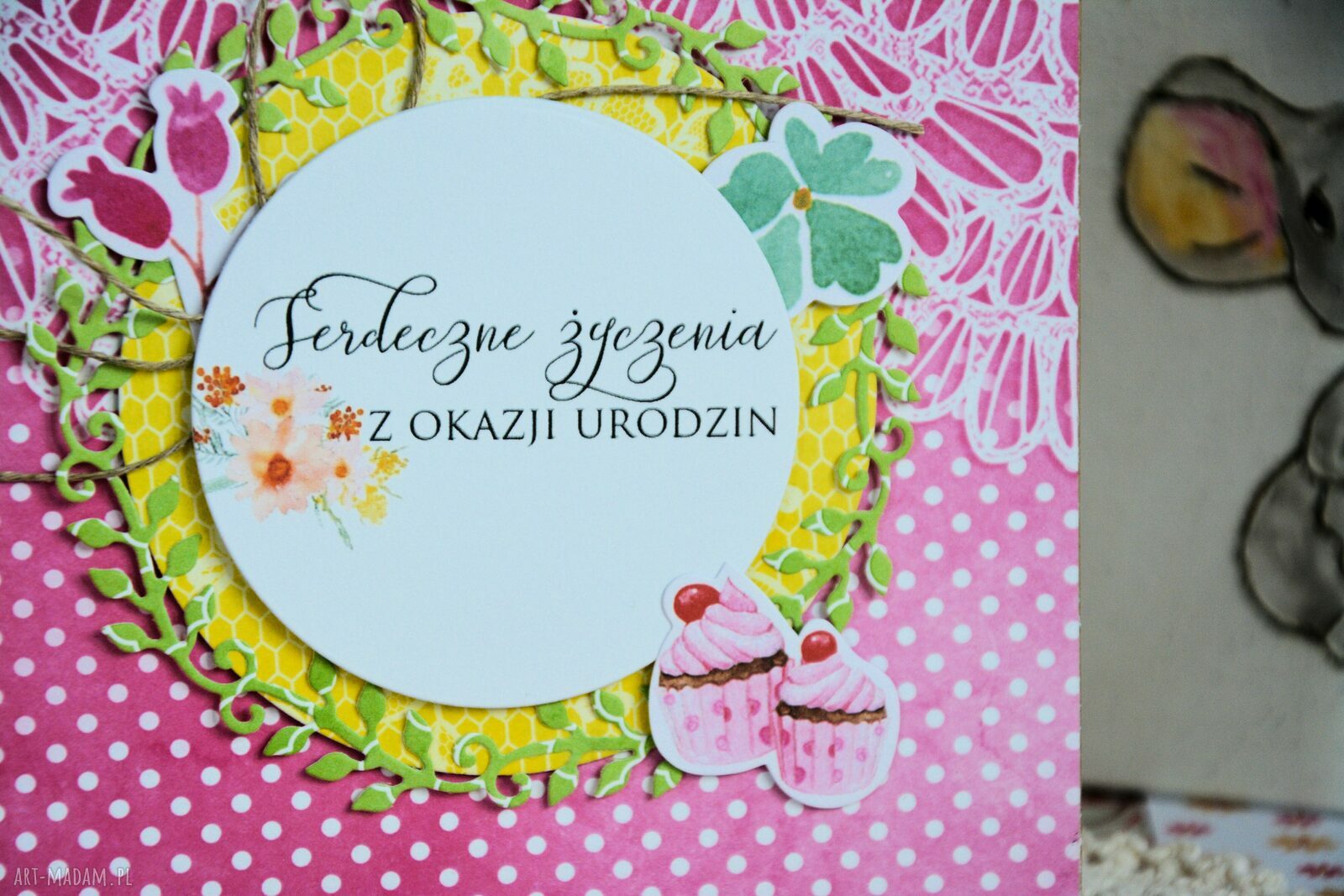 Kartka - Serdeczne życzenia z okazji Urodzin ( 1)