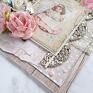 dziecka scrapbooking kartki różowe kartka shabby chic dla dziewczynki