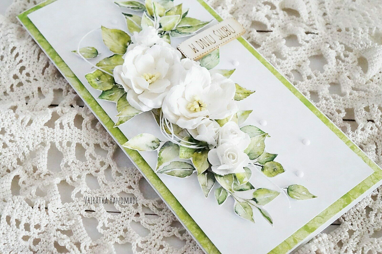 scrapbooking kartki: Kartka ślubna w pudełku, 454 HandMade