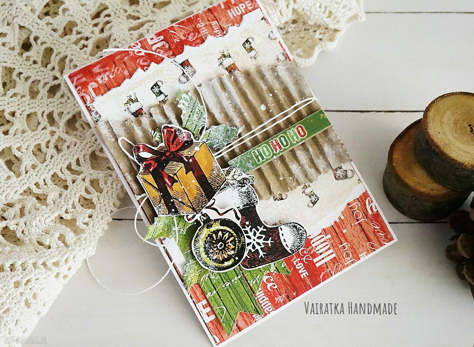 pomysł na upominek święta: Kartka świąteczna, 510 ręcznie robione