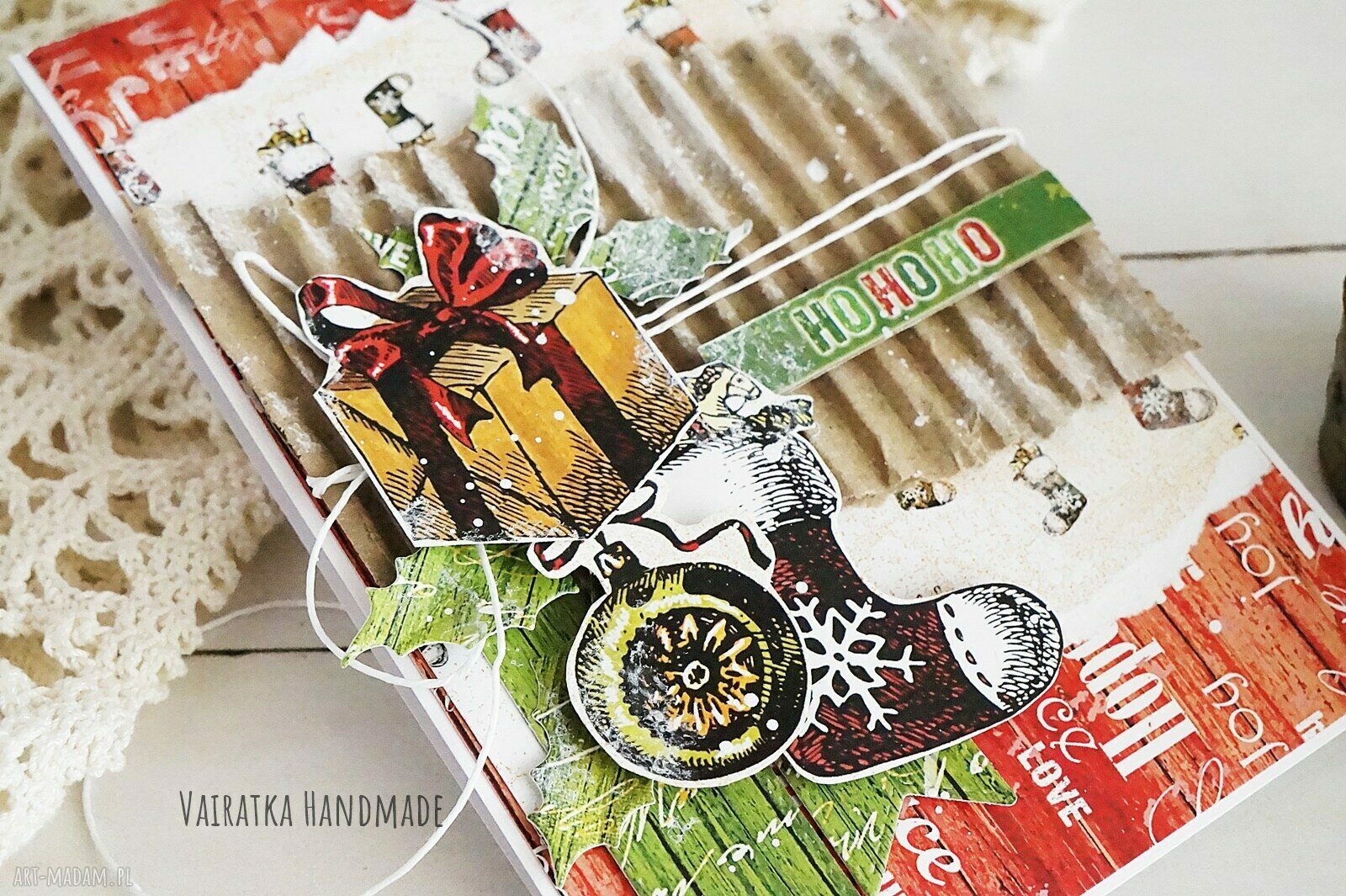 pomysł na upominek święta: Kartka świąteczna, 510 ręcznie robione