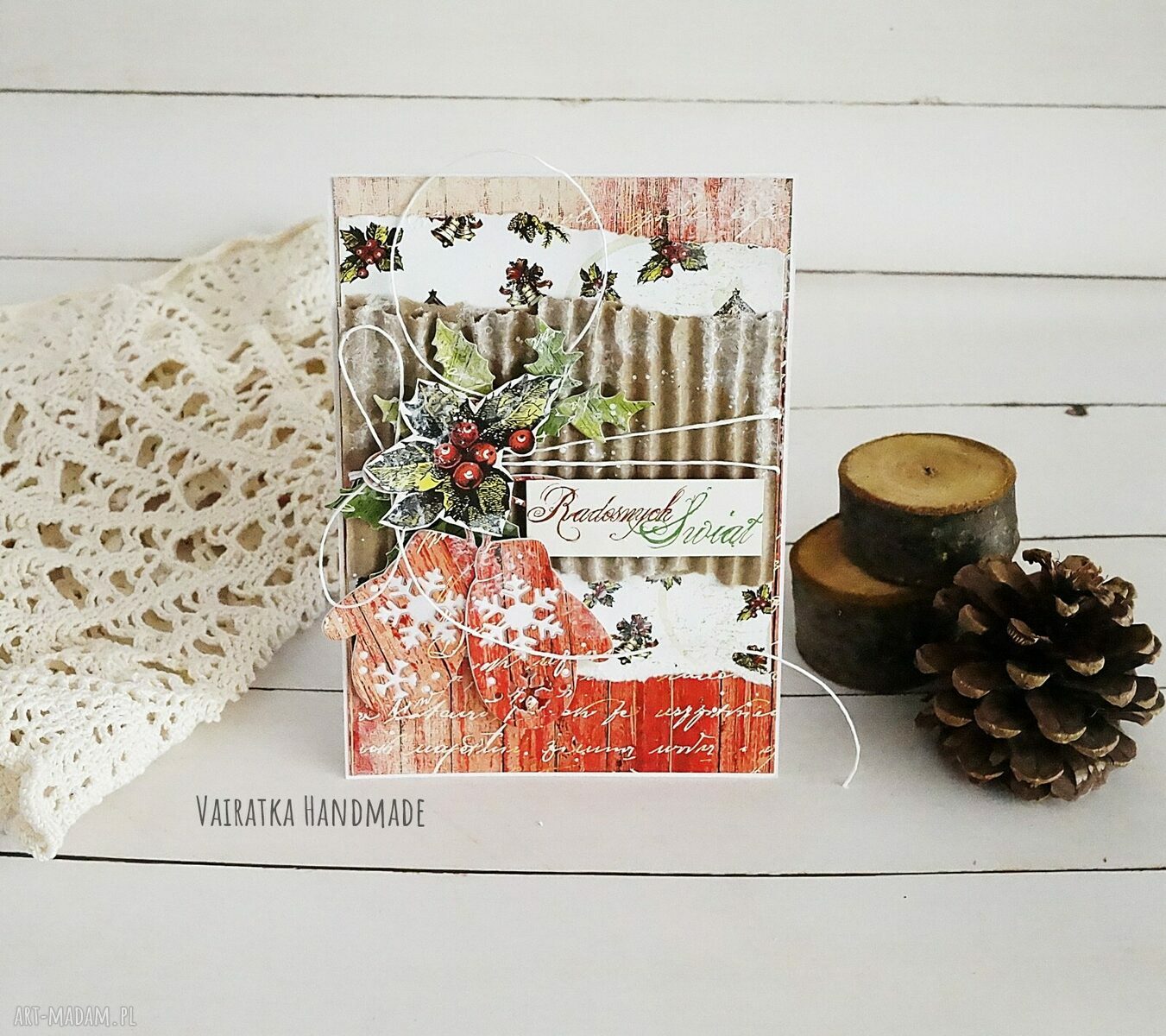 pomysł na świąteczny prezent: Kartka świąteczna, 514 ręcznie robione