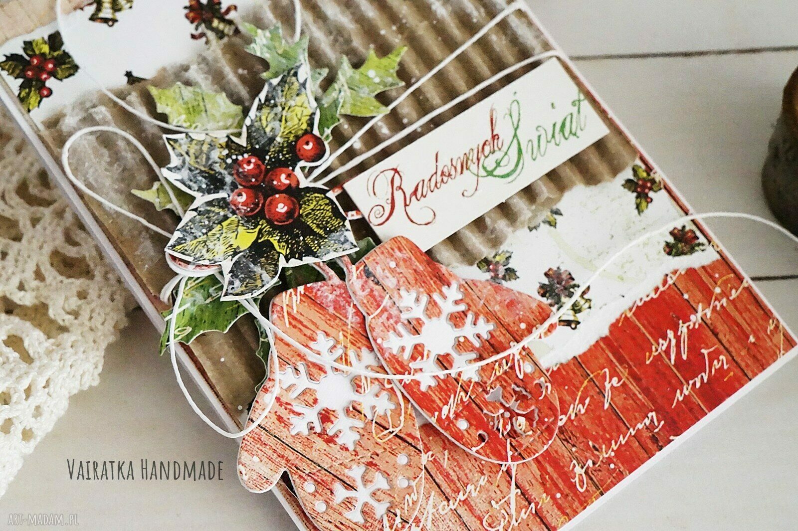 pomysł na świąteczny prezent: Kartka świąteczna, 514 ręcznie robione