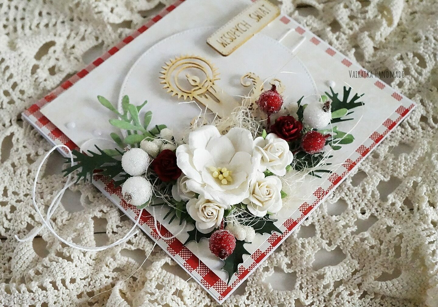 pomysł na upominek: Kartka świąteczna, w pudełku, 529 ręcznie zrobione