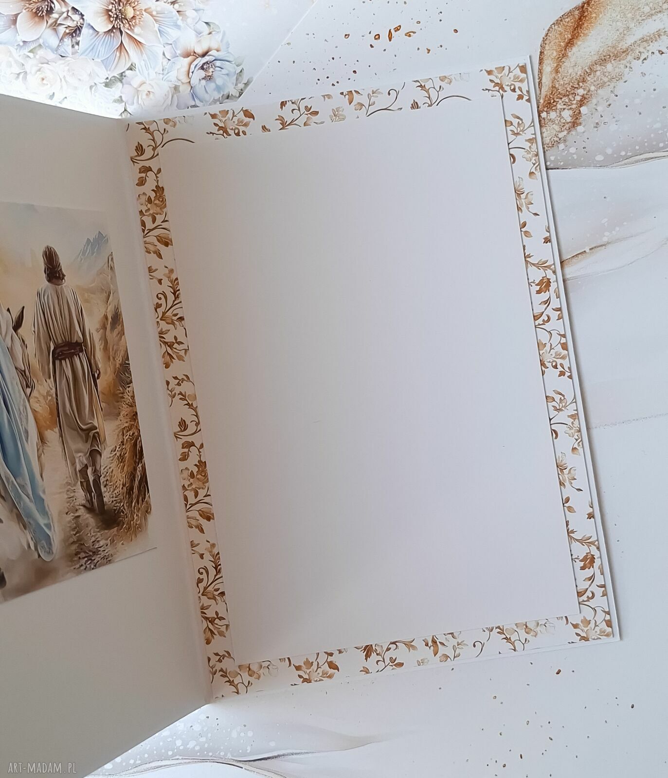 święta prezenty: Kartka świąteczna z Dzieciątkiem Jezus II handmade
