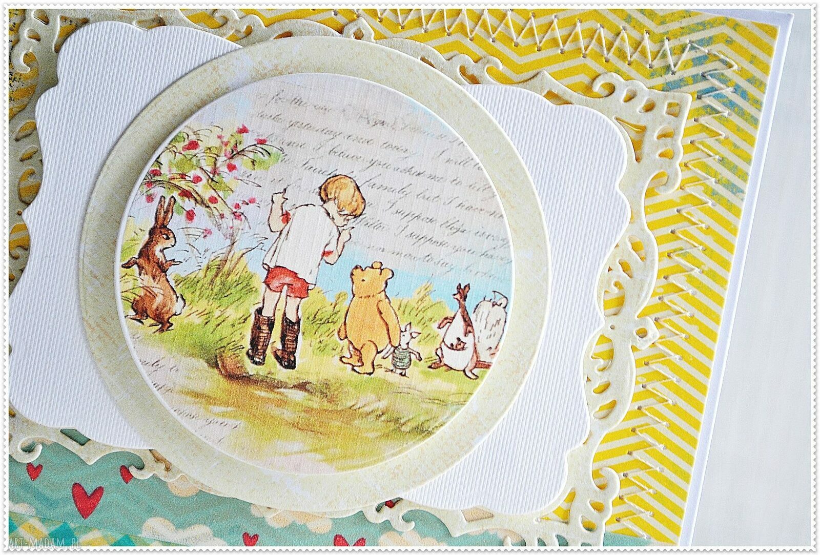 Kartka urodzinowa dla dziecka - scrapbooking 3D