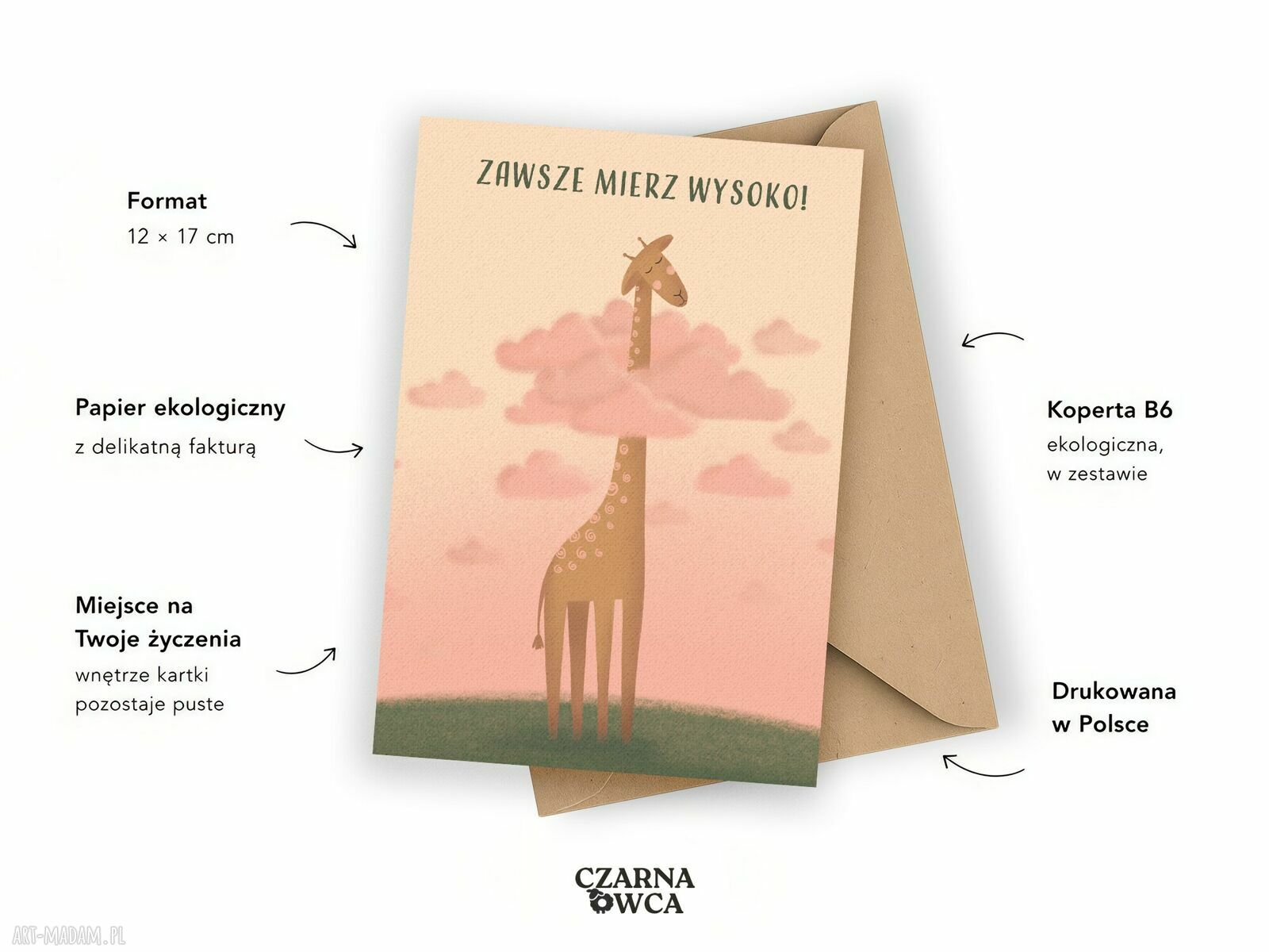 Kartka urodzinowa dla dziecka - Zawsze mierz wysoko