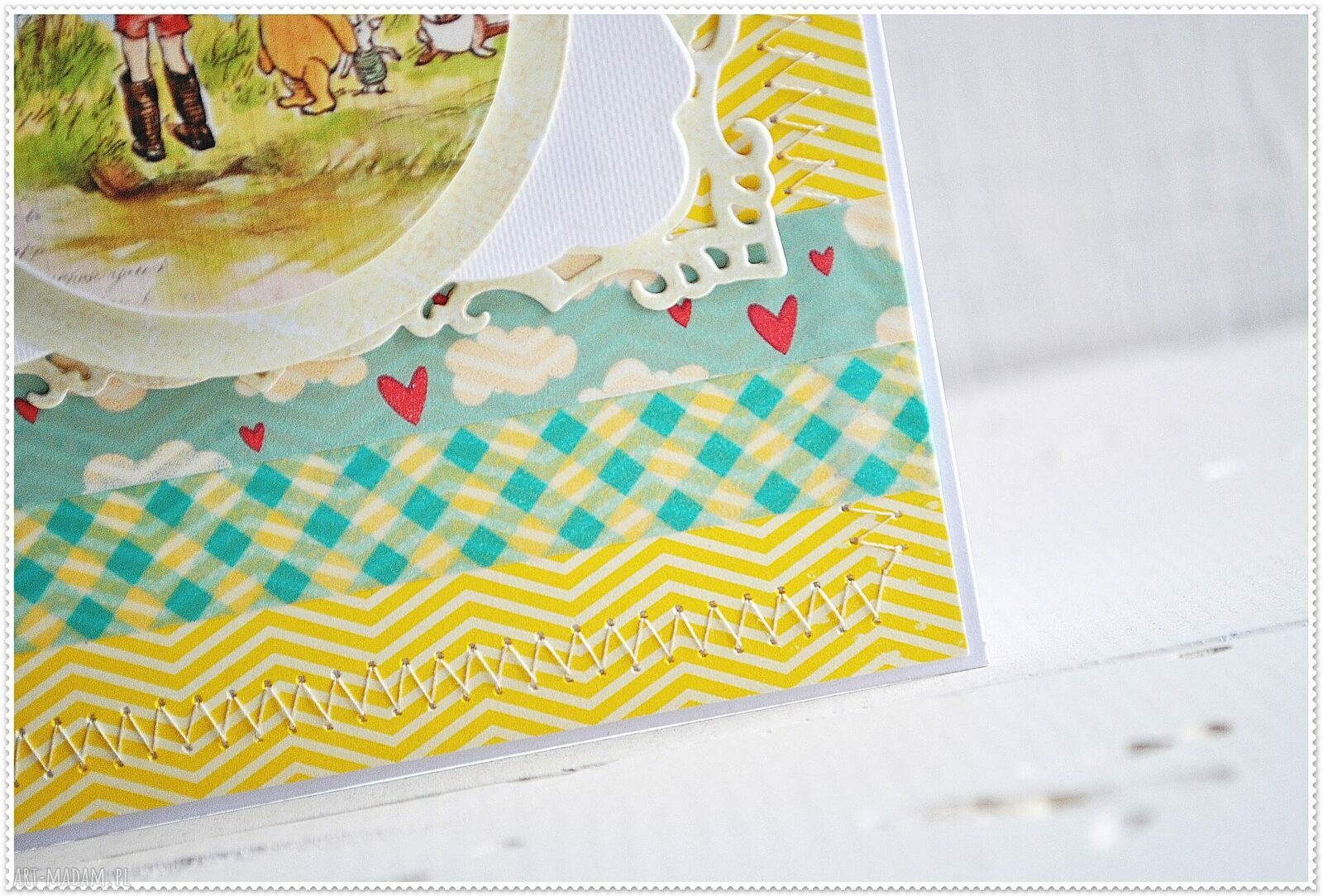 Kartka urodzinowa dla dziecka - scrapbooking 3D