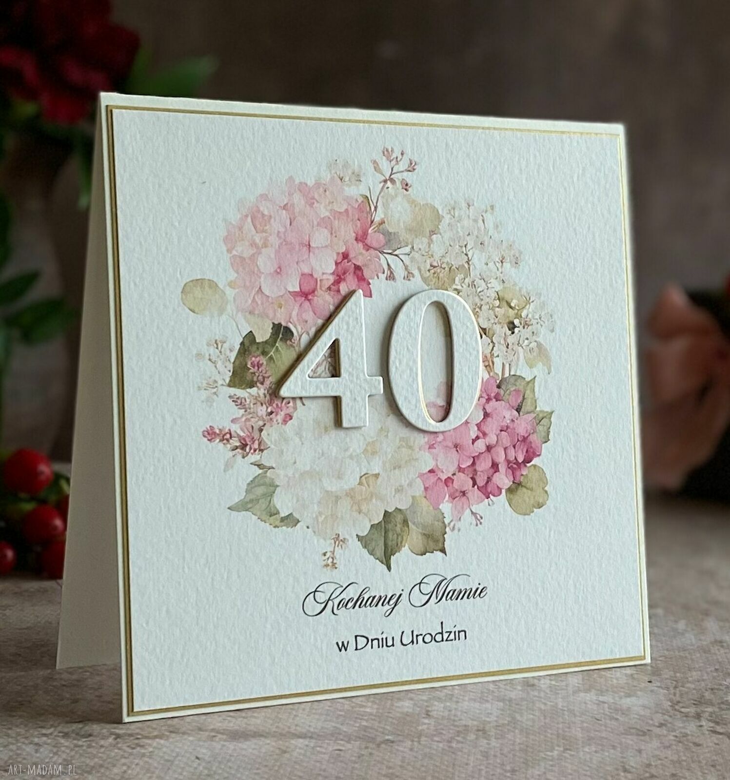 Kartka urodzinowa z kopertą prezentową BH 75A BE HAPPY - personalizowana