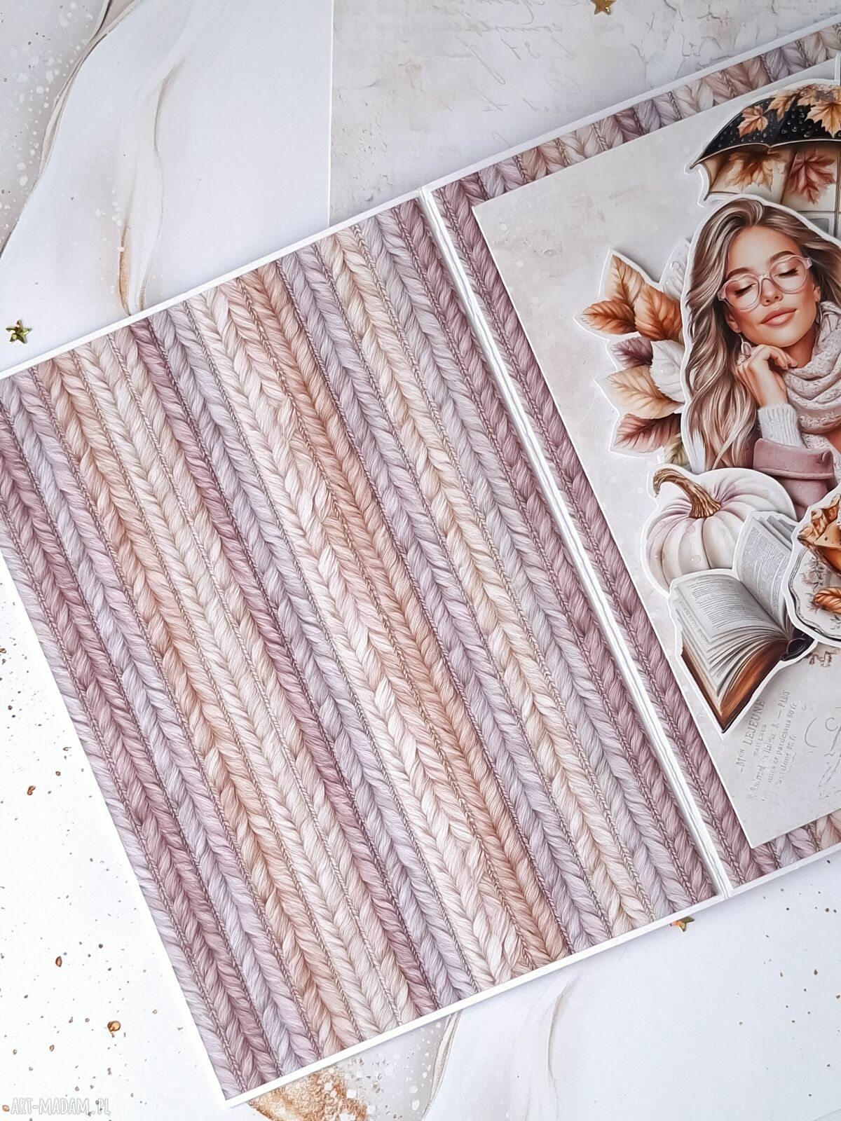 scrapbooking kartki: Kartka urodzinowa z napisem pomyśl życzenie hand made