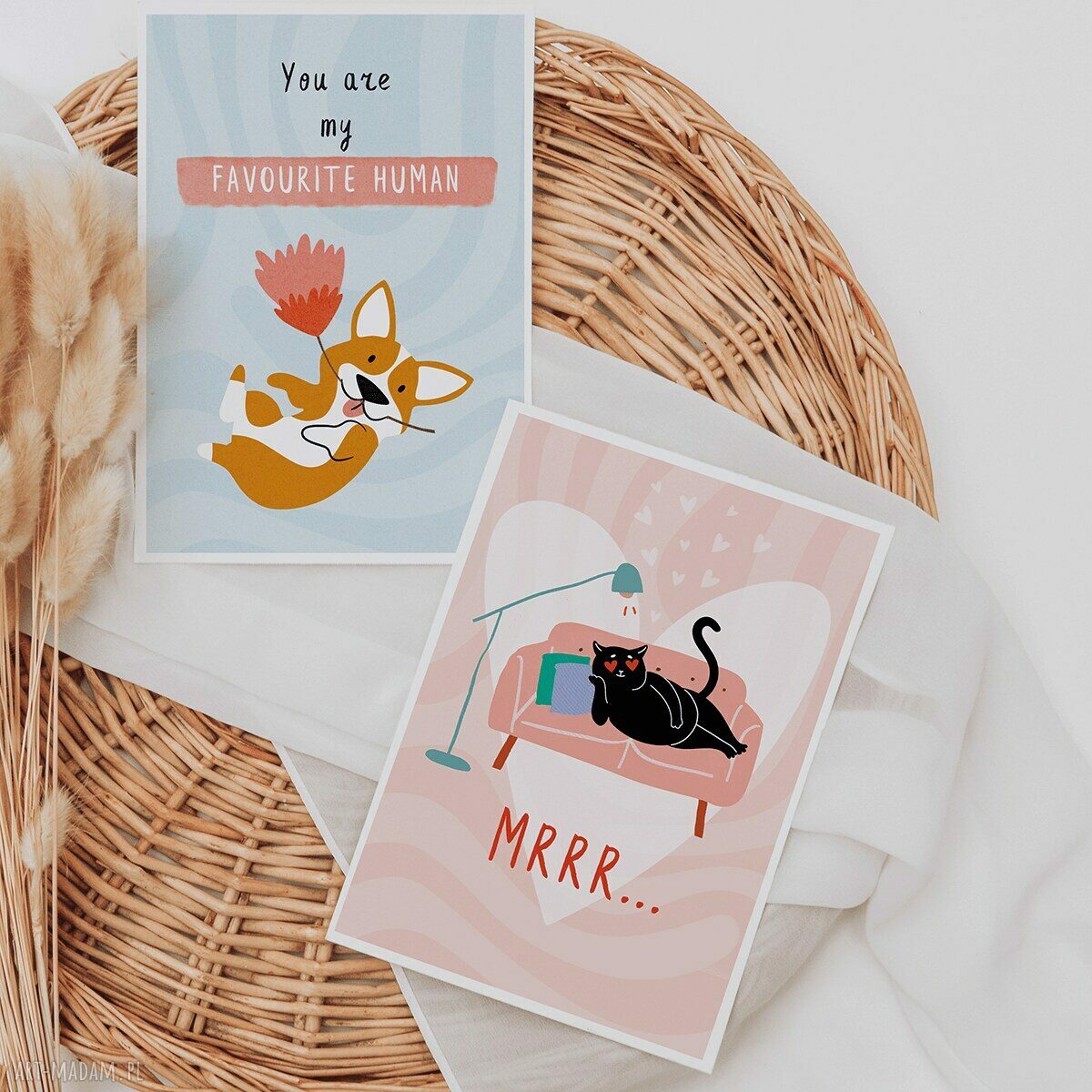 Kartka walentynkowa „You're My Favourite Human” - miłosna kartka A6 z kopertą