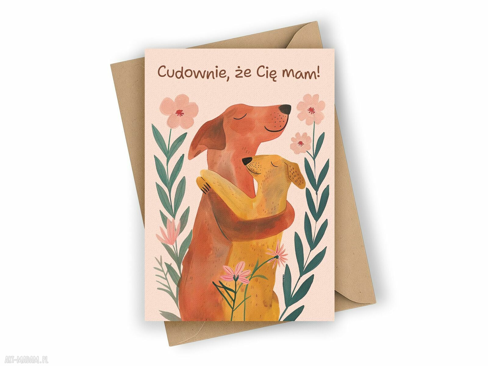 Kartka walentynkowa „Cudownie, że Cię mam”