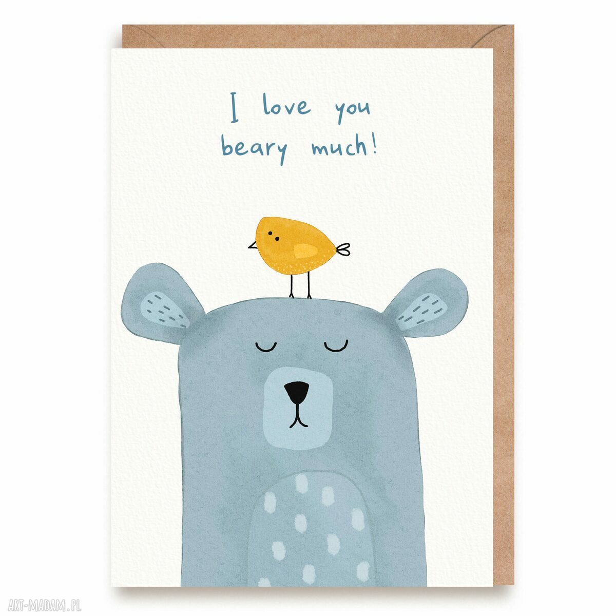 Kartka walentynkowa I Love You Beary Much