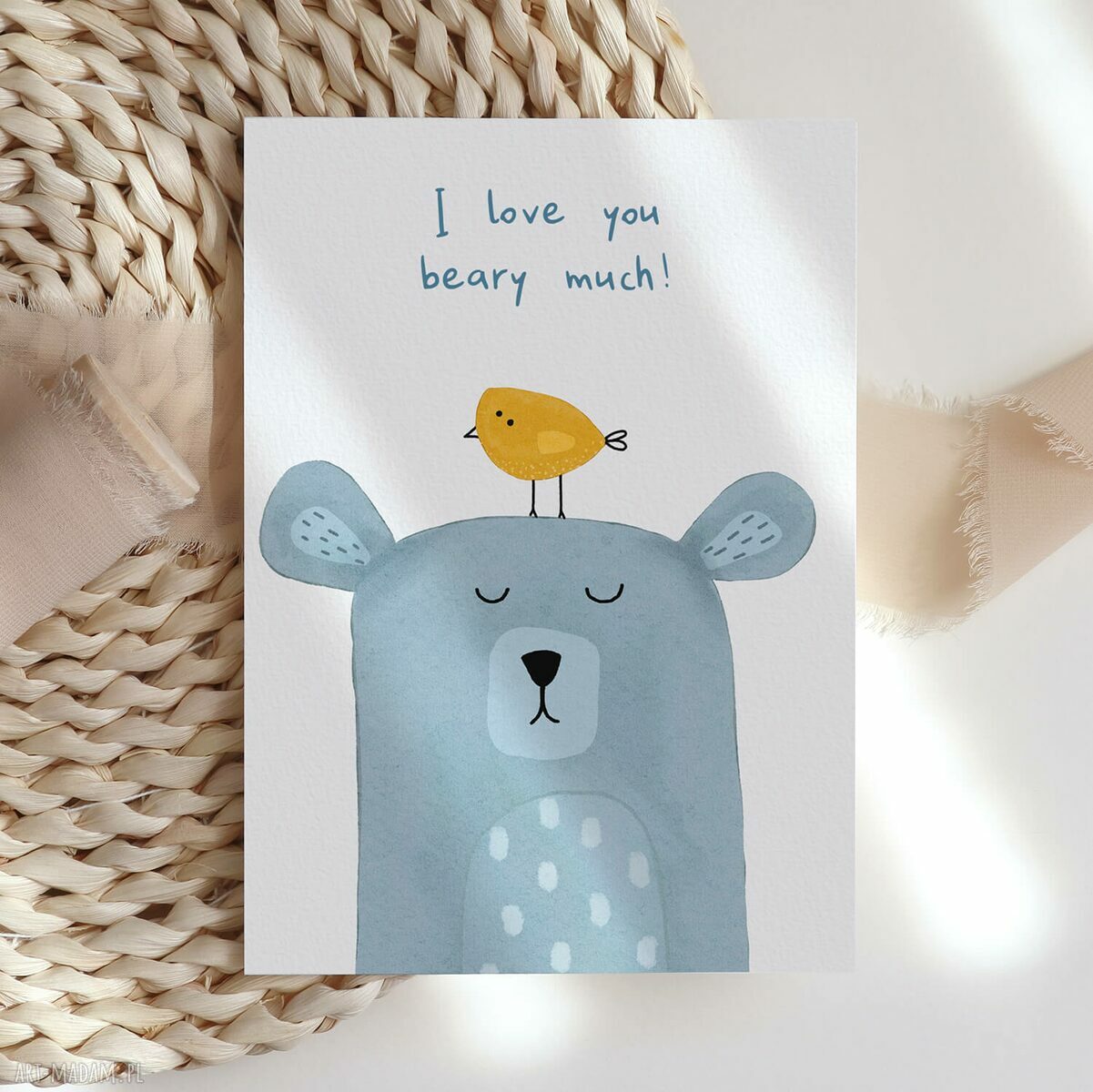 Kartka walentynkowa I Love You Beary Much