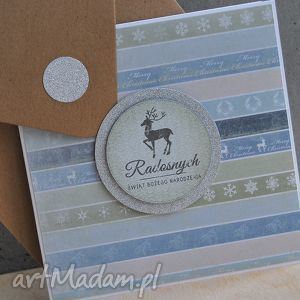 wesołych świąt - turkusowe scrapbooking kartki