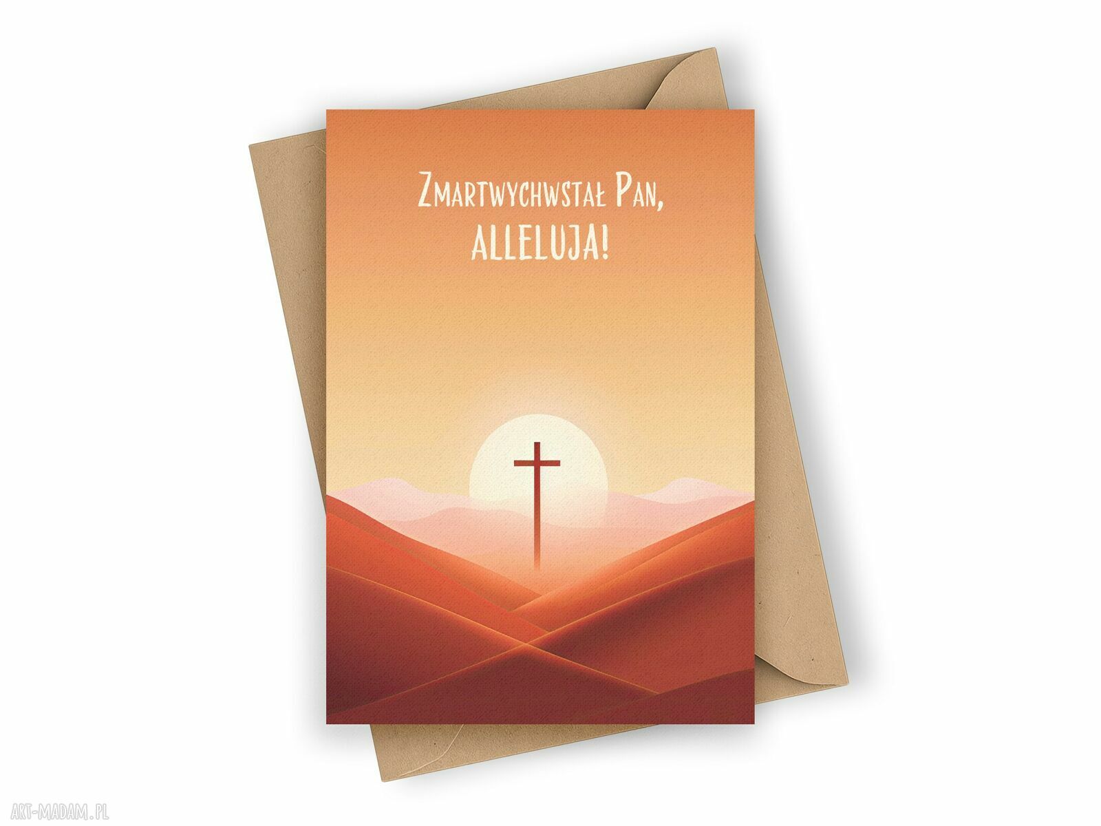 Kartka wielkanocna - Zmartwychwstał Pan, Alleluja!