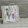 hand made scrapbooking kartki brzozowe serce kartka z brzozowym sercem