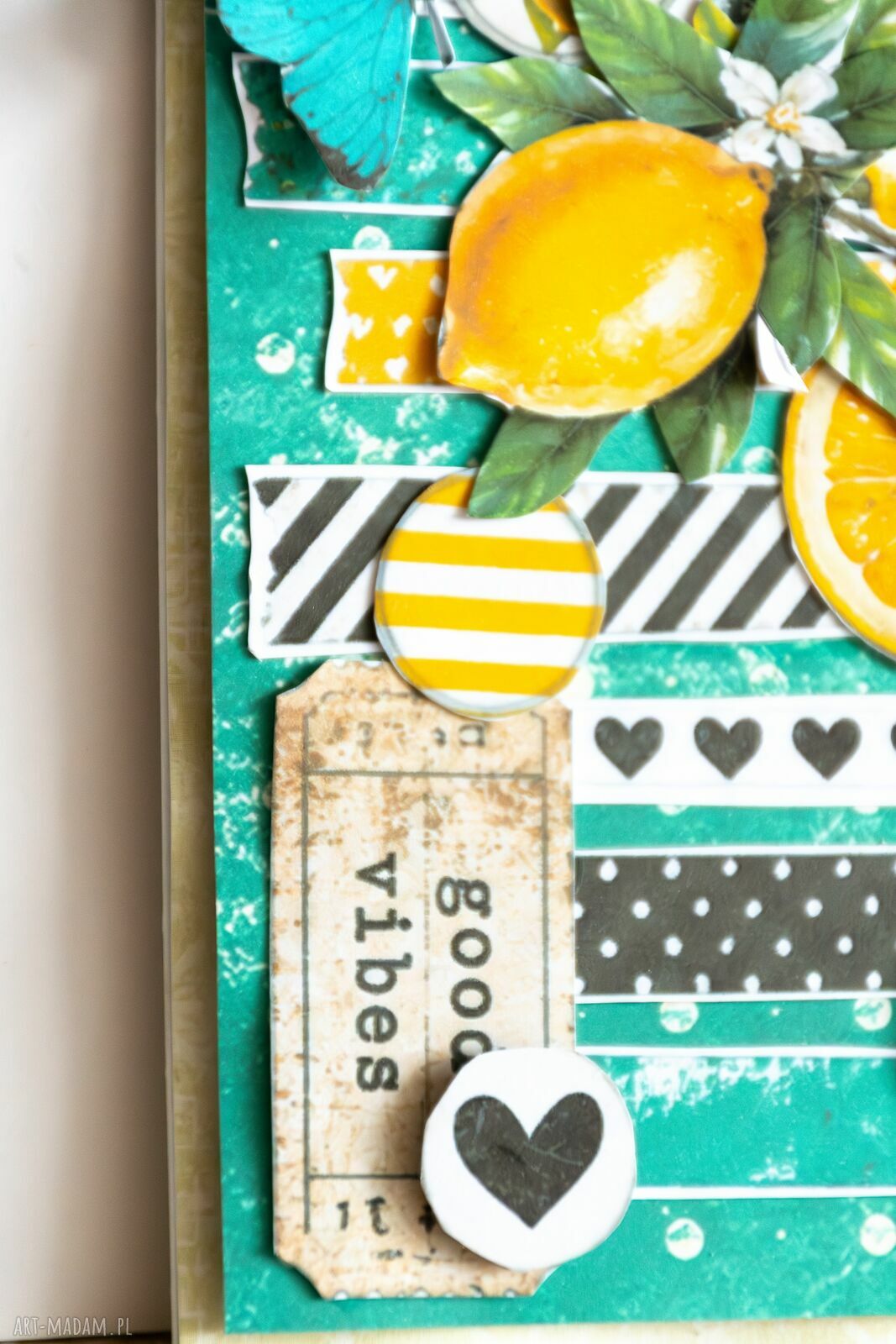 Ręcznie robiona kartka scrapbooking na wyjątkową okazję