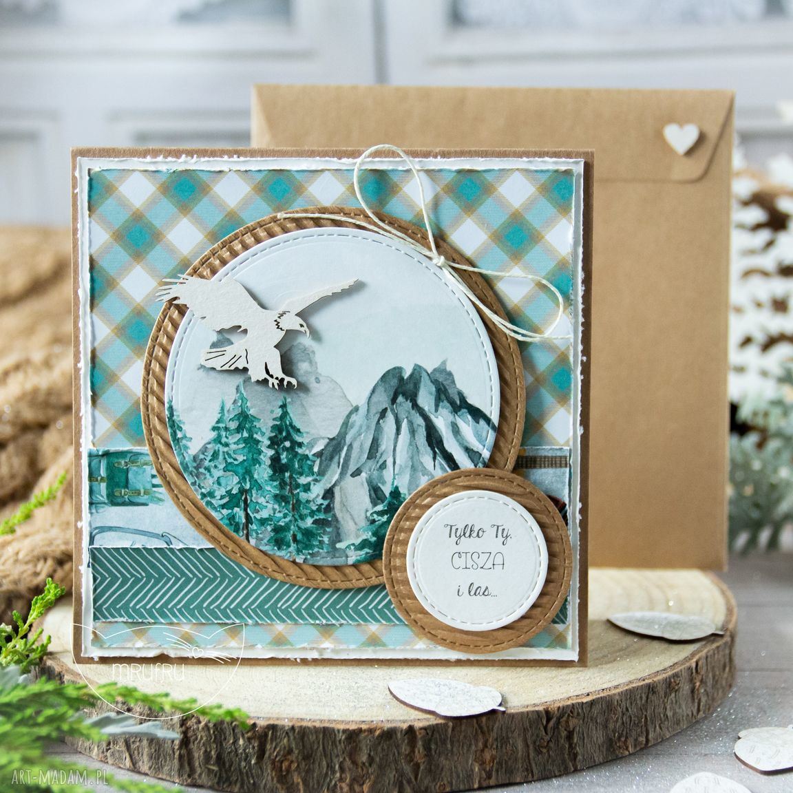 Kartka naturą tle twoją treścią urodziny prezent imieninowa