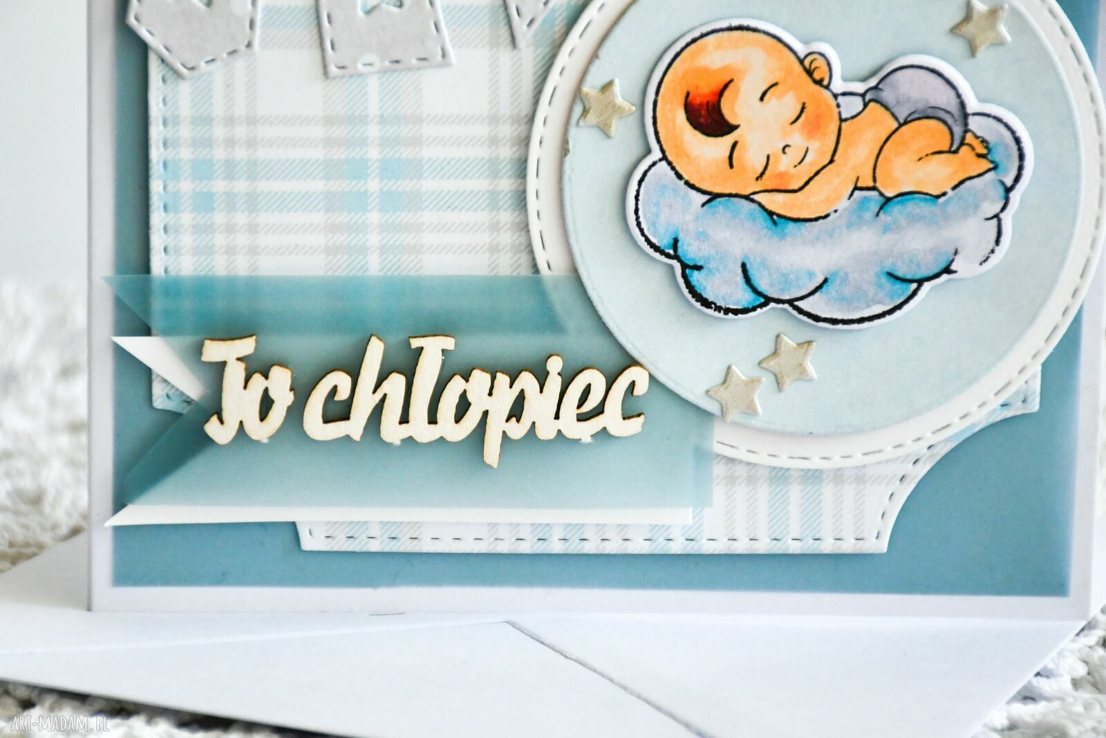 Kartka z okazji narodzin chłopczyka - To chłopiec w stylu minimalizm