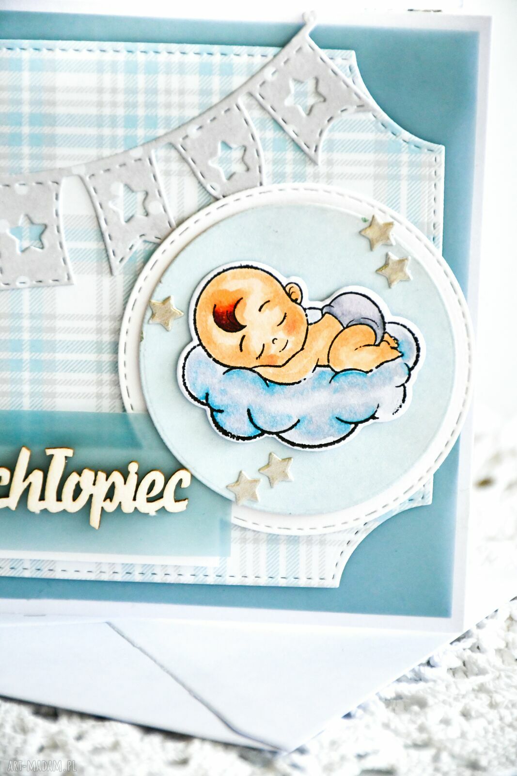 Kartka z okazji narodzin chłopczyka - To chłopiec w stylu minimalizm