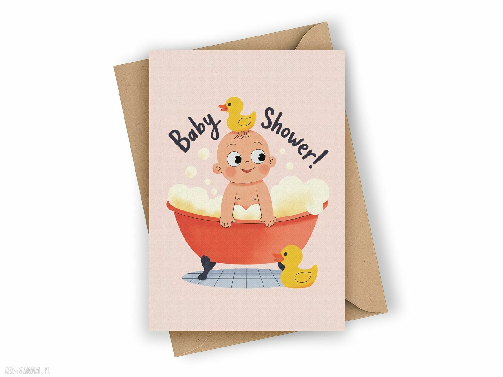 Kartka z okazji narodzin dziecka - baby shower