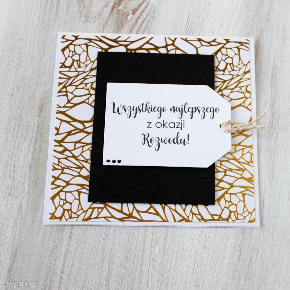 scrapbooking kartki: Kartka z okazji rozowdu HandMade