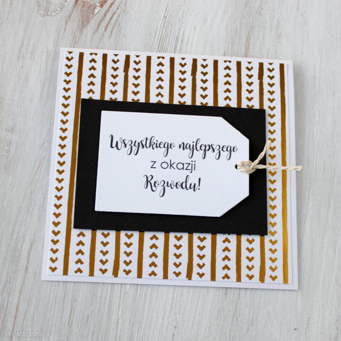 scrapbooking kartki: Kartka z okazji rozwodu HandMade