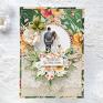 na prezent scrapbooking kartki zielone duża kartka na ślub w pudełku